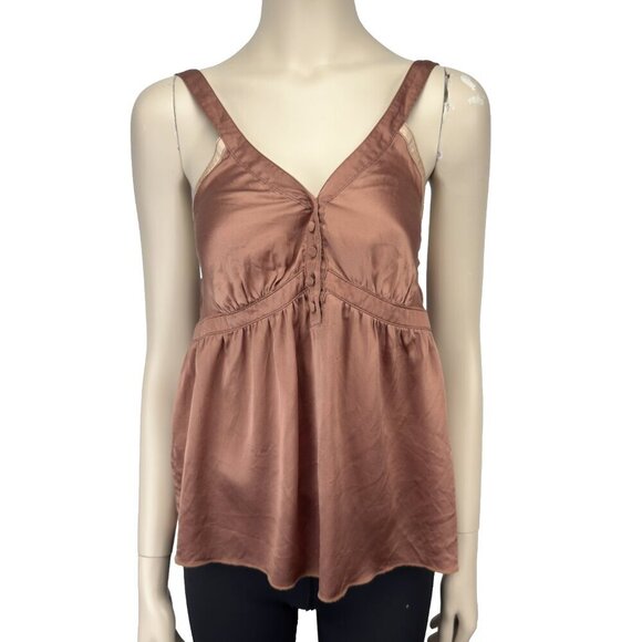 Sandro Tops - SANDRO Silk Coquette Dusty Pink Sleeveless Romantic Top Cami sz 1 / S
